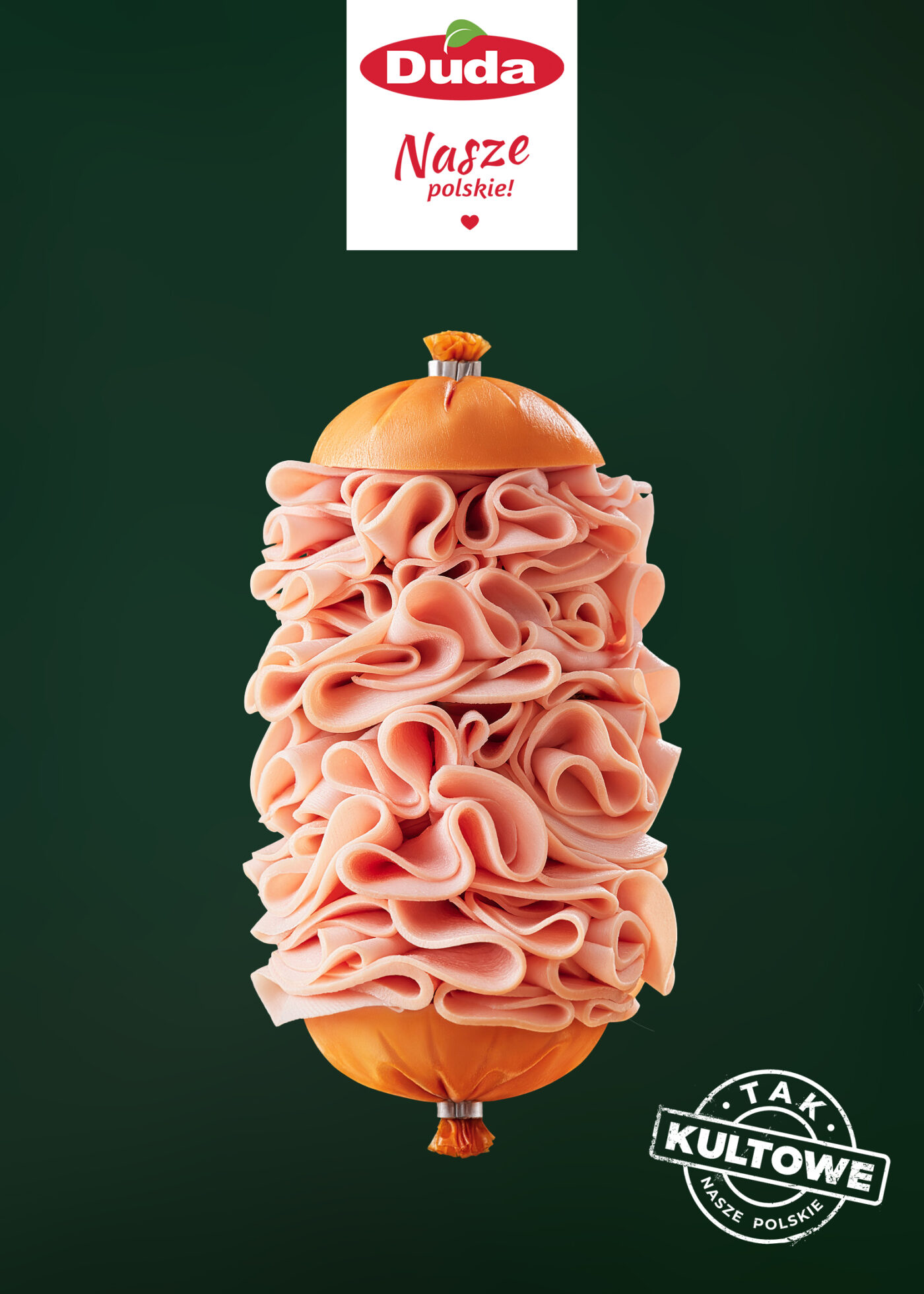 mortadella sausage packaging advertising concept — food key visual photography