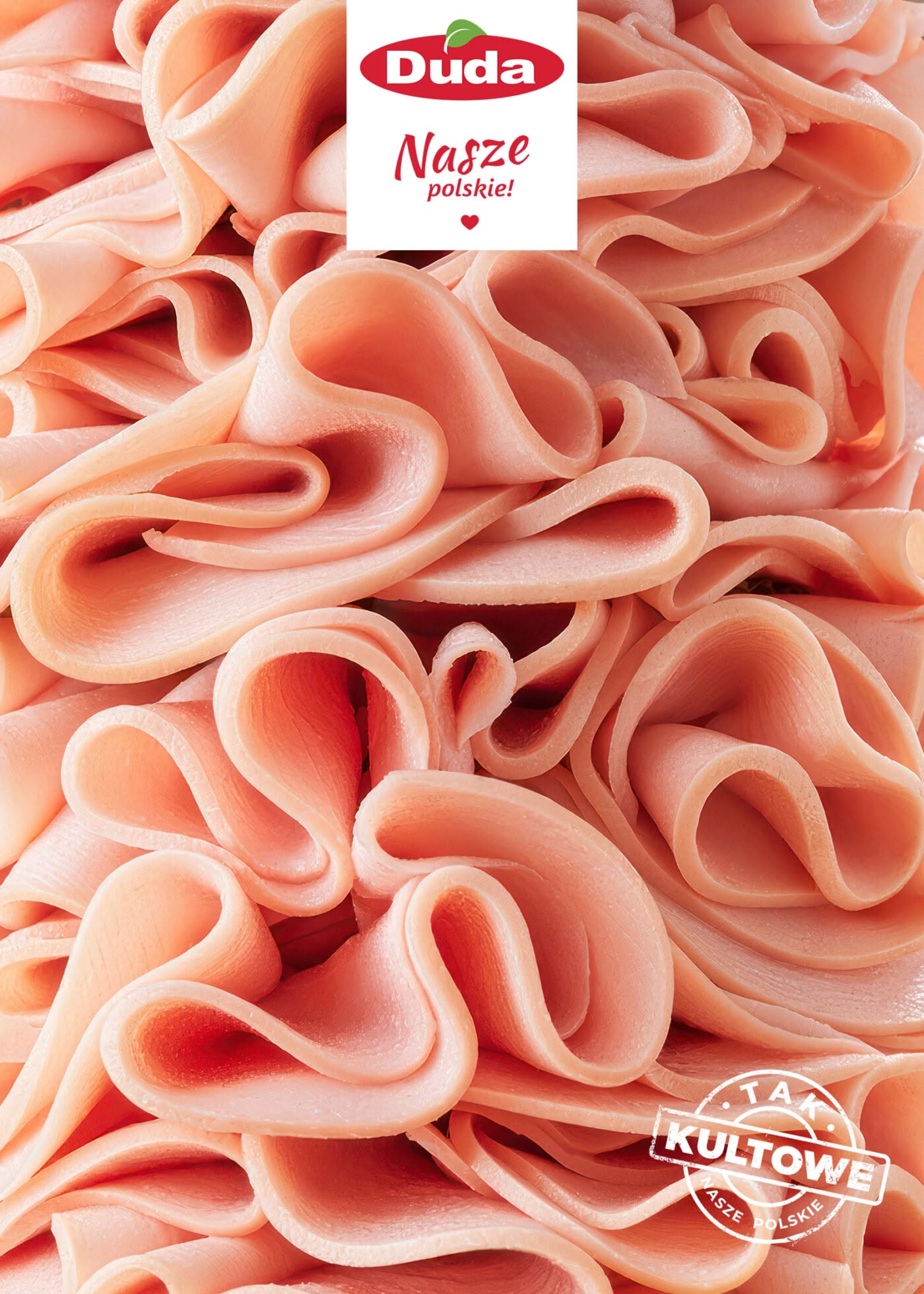 mortadella sausage slices — advertising food photography key visual for Duda